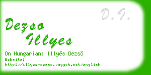 dezso illyes business card