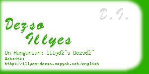 dezso illyes business card